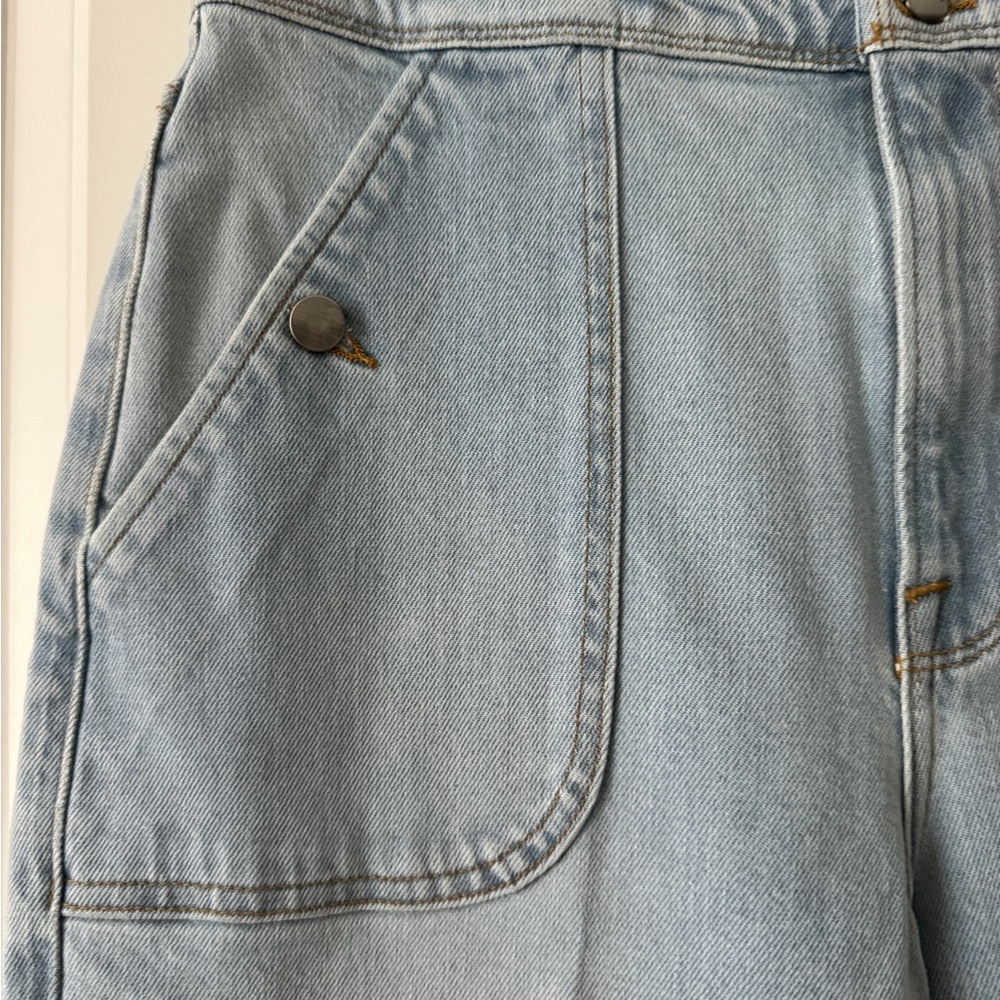 FRAME Ali Wide Leg Triple Waist Tie Jeans Size 27 wideleg, barrel, bell bottoms - Picture 4 of 15
